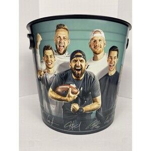 HUGE Dude Perfect The Hero Tour Popcorn Bucket 9" x 9.75" Regal Cinemas Exclusiv
